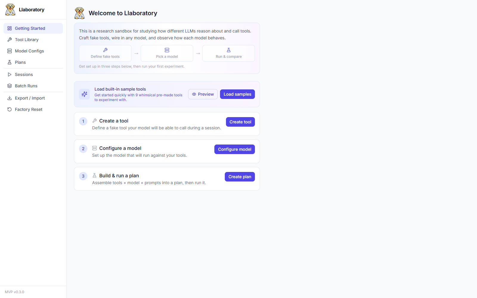 Llaboratory Getting Started onboarding checklist
